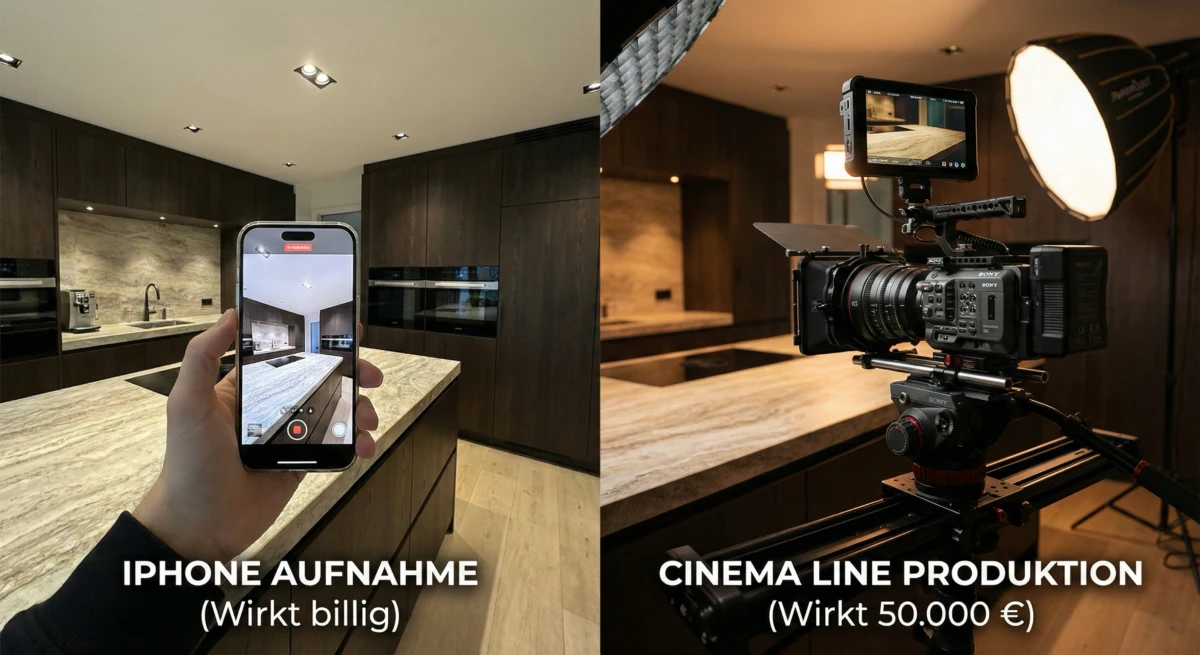 iPhone vs. Cinema Line: Warum deine 50.000 € Küche auf Instagram billig aussieht