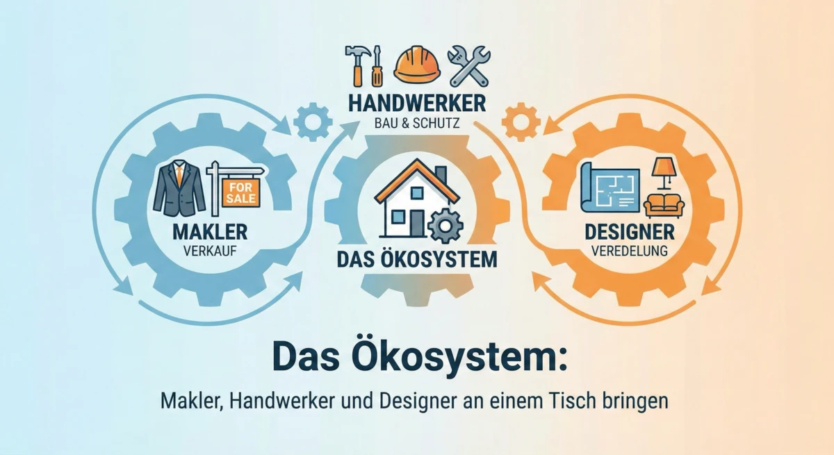 Das Ökosystem: Warum wir Makler, Handwerker und Designer an einen Tisch bringen