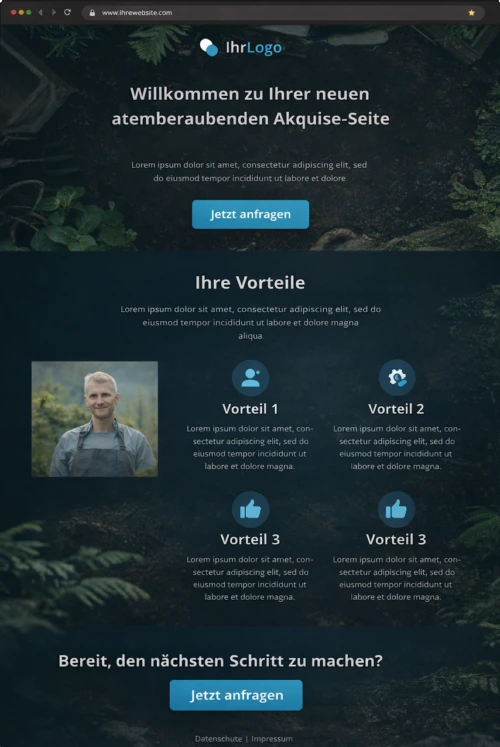 Schritt 2: Quiz-Funnel & Akquise-Seite